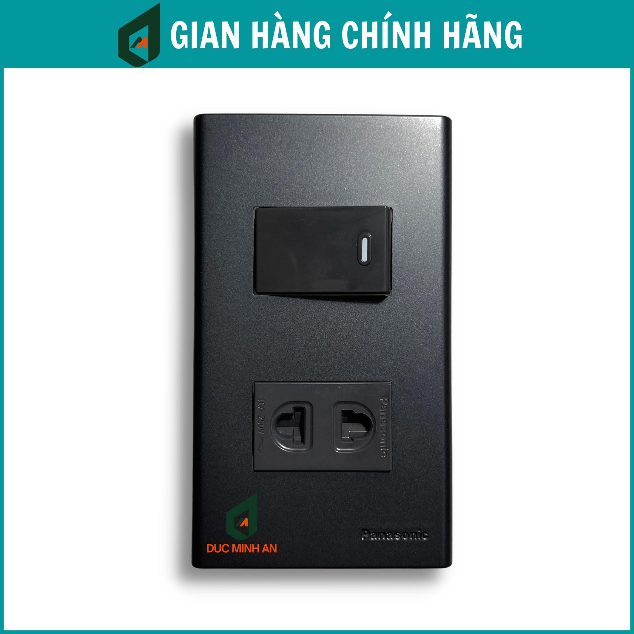 Công tắc ổ cắm Panasonic màu đen chính hãng - Công tắc ổ cắm màu đen