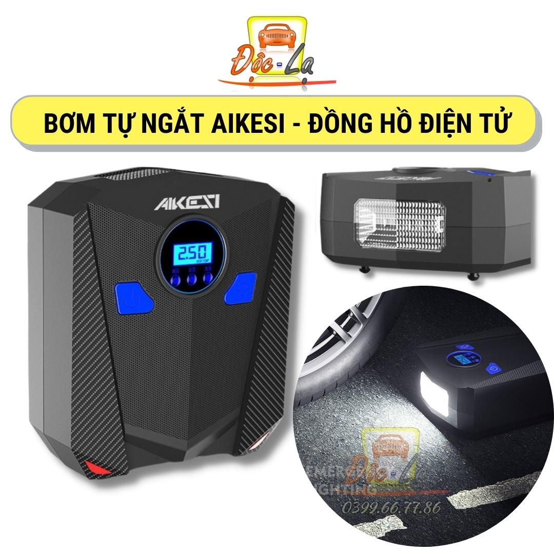 Máy bơm lốp ô tô điện tử AIKESI - máy bơm lốp xe ô tô, máy bơm lốp xe hơi, máy bơm lốp ô tô đa năng, máy bơm lốp xe ô tô mini