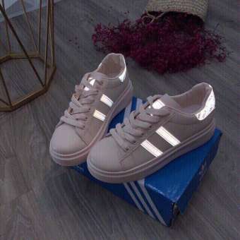 Giày thể thao nữ sneakers 2 vạch phát quang siêu chât (ảnh thật)