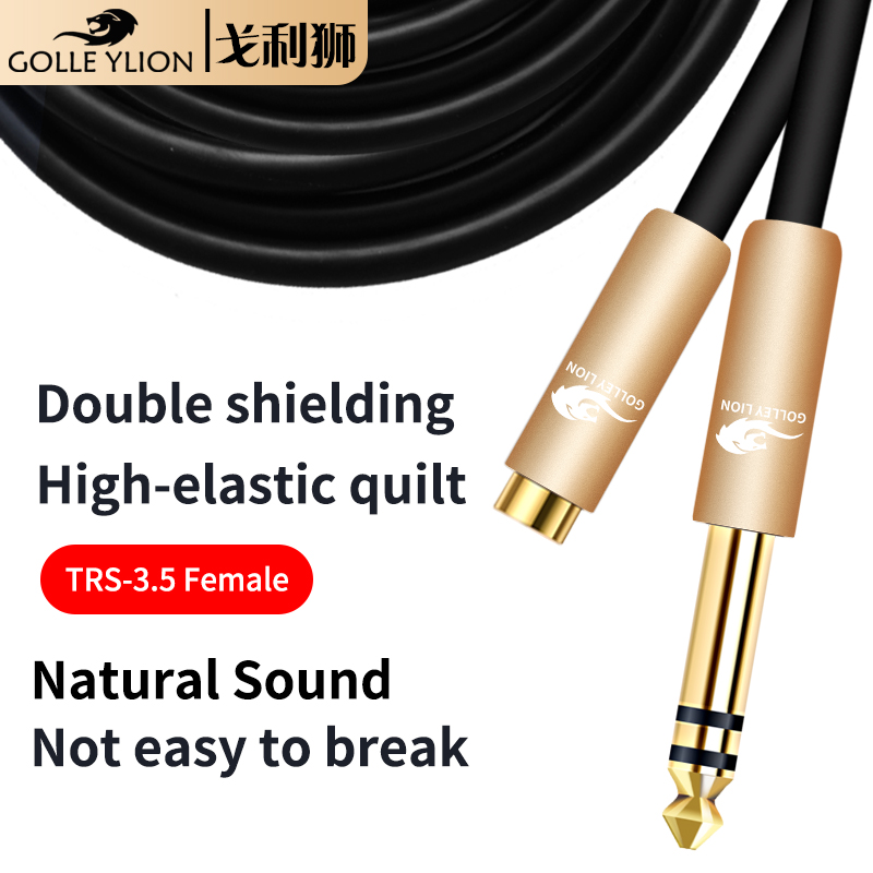 GOLLEY LION 6.5mm to 3.5mm Headphone Adapter TRS 6.35mm 1/4 Male to 3.5mm 1/8 Female Stereo Jack Audio Adapter for Amplifiers Guitar ราคา 296 บาท*ส่งฟรี