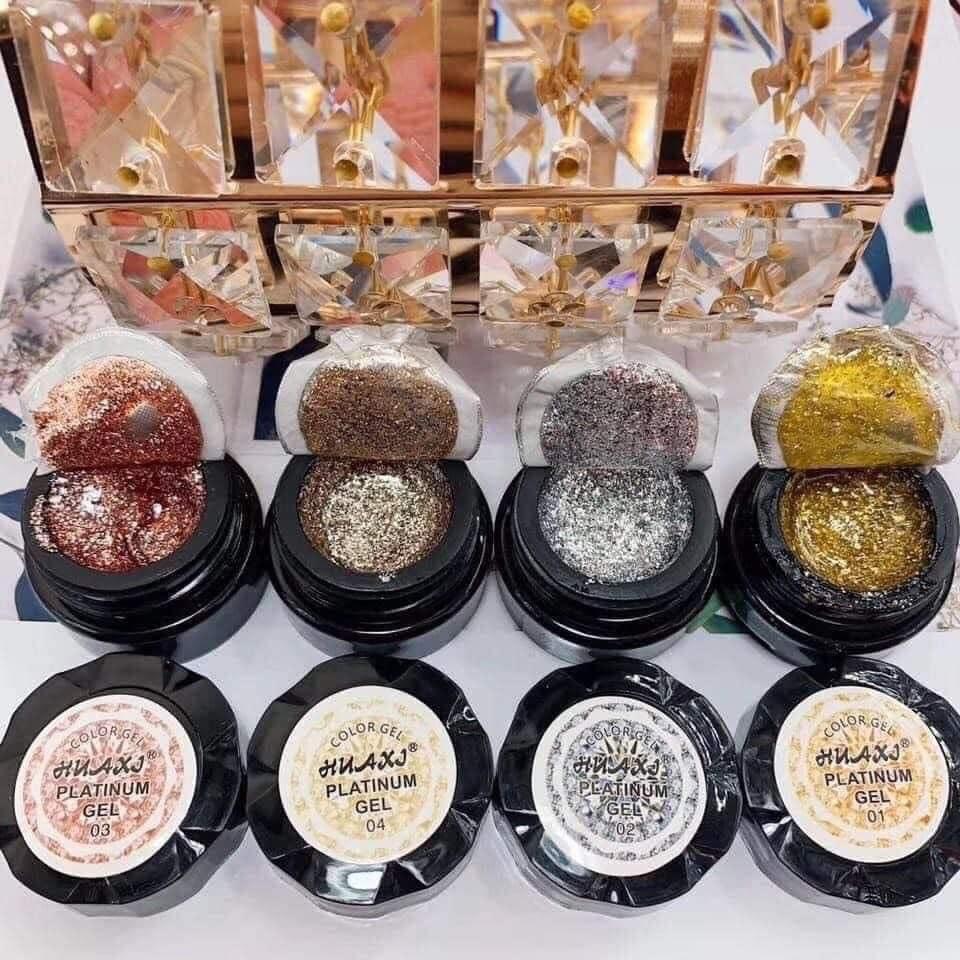 Gel nhũ viền siêu sáng ,gel viền siêu đặc ,sơn nhũ đặc platinum - trùm nail mi