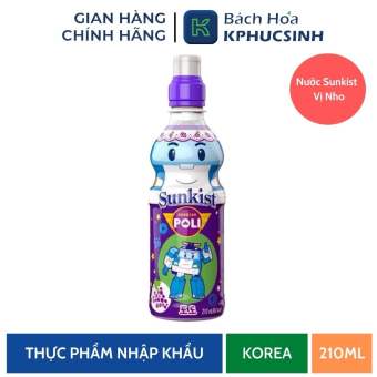 Nước Sunkist Vị Nho 210Ml