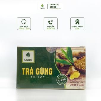 Combo 3 tặng 1 [Mã BMLTA50 giảm đến 50K đơn 99K] Trà gừng sadu ổn định huyết áp hộp 50g