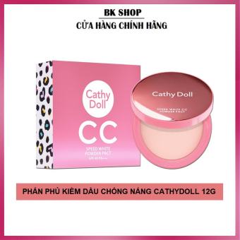 Phấn Phủ Kiềm Dầu Chống Nắng  Cathy Doll Speed White CC Powder 12g