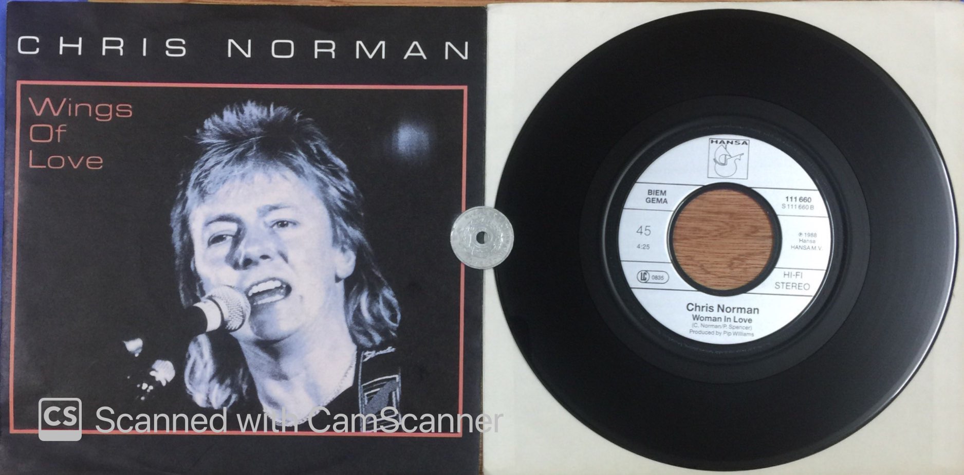 stereomate - Đĩa than - Single Vinyl - 7 inch 45RPM: Chris Norman - Wings Of Love