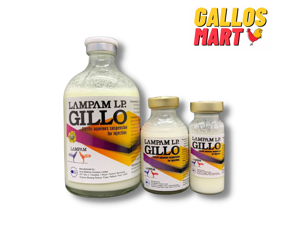 GILLO LAMPAM THÁI- SỔ MŨI, KHÒ KHÈ, PHÂN XẤU DÀNH CHO GÀ ĐÁ CHAI 100ML