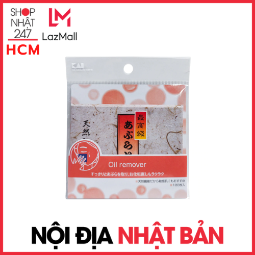 Giấy thấm dầu kai nhật bản 100 tờ nội địa nhật bản