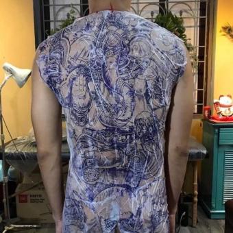 Giấy lụa mỏng scan in hình xăm Kích Cỡ 1mx1m Hỗ Trợ anh em scan hình thật to và đẹp