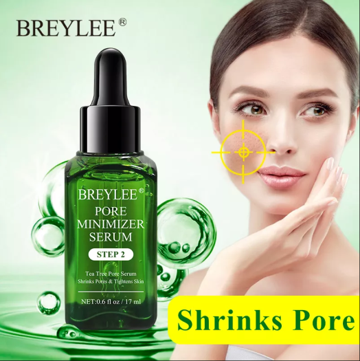 BREYLEE Serum Dưỡng Ẩm Ngăn Ngừa Ngừa Mụn Đầu Đen Thu Nhỏ Lỗ Chân Lông Chống Lão Hóa Kiểm Soát Dầu Chăm Sóc Da Pore Refining Serum Moisturizing Anti-aging Oil Control