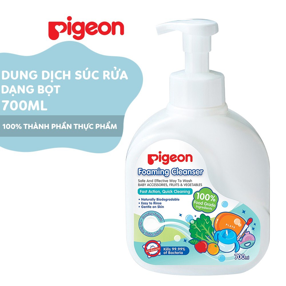 Nước rửa bình sữa dạng bọt pigeon 700ml