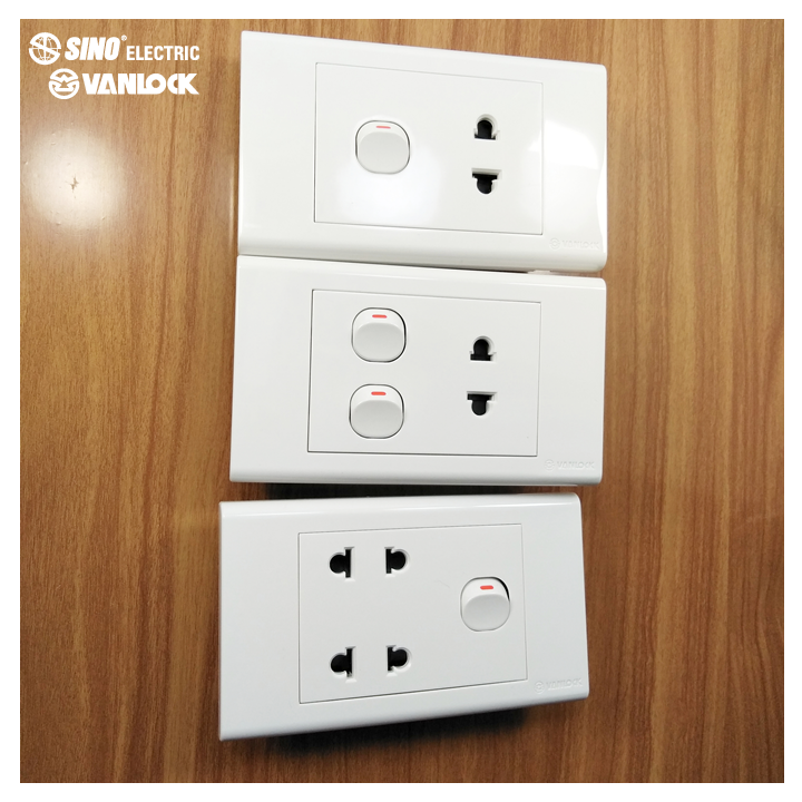 Ổ cắm - Công tắc Vanlock SINO Dòng S18 - Chính hãng