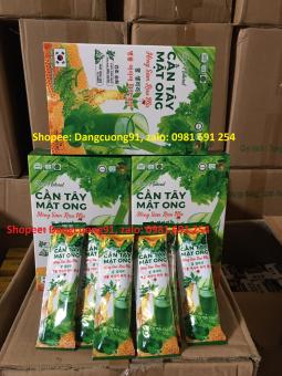 Cần tây mật ong hồng sâm rau má Giảm Cân, Da Sáng Dáng Xinh, thanh lọc cơ thể ( hộp 15 túi )