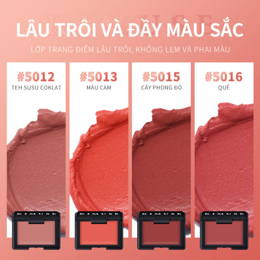 Phấn Má Hồng KIMUSE, Phấn Má Hồng Phấn Má Trang Điểm Nền Mặt Dạng Nén