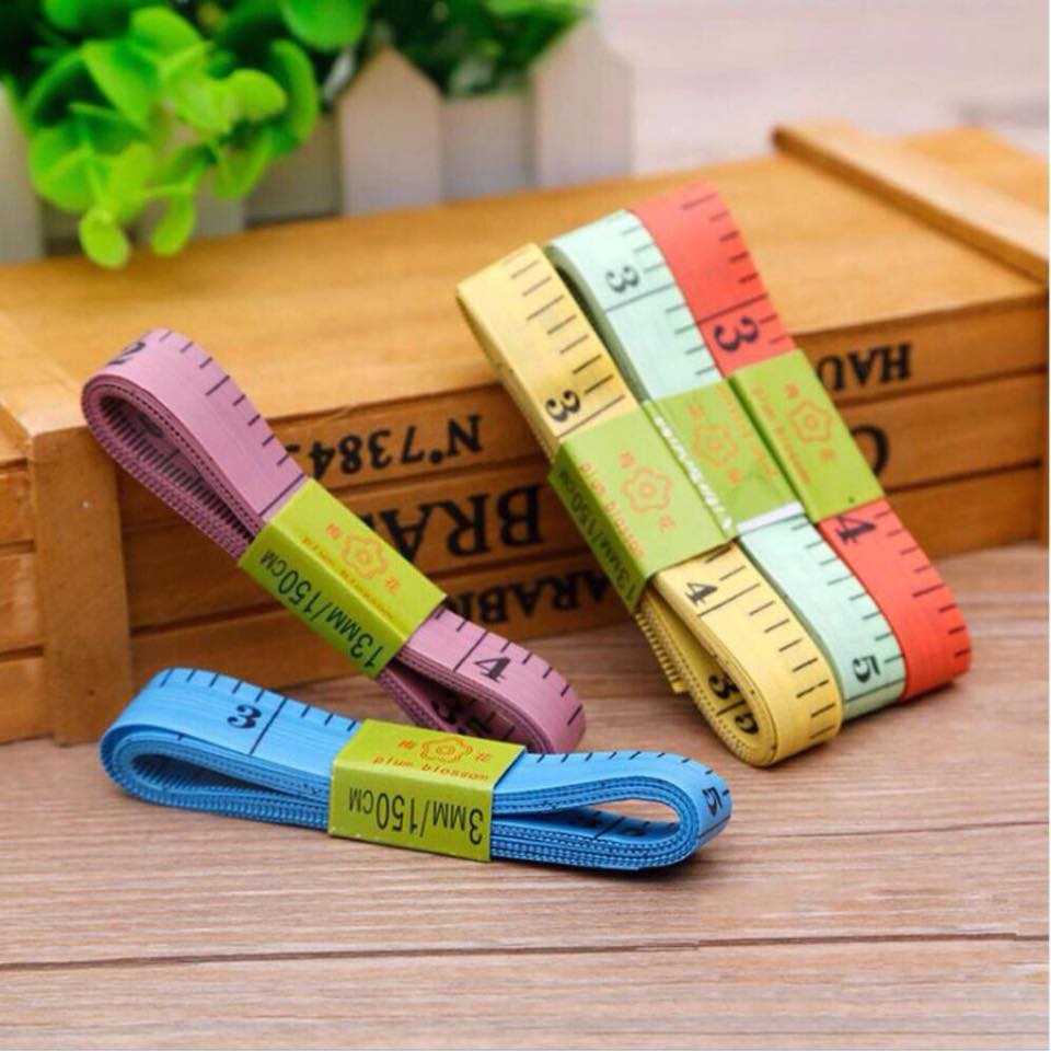 Combo 2 thước dây đo vòng eo giảm cân - thước dây đo chiều cao, đo vòng eo 1,5m