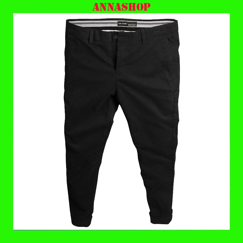 Quần Dài Kaki Nam Màu Đen Ống Đứng Chất Kaki Dày Dặn Thời Trang Cao Cấp Annashop097 – QDKKAN01