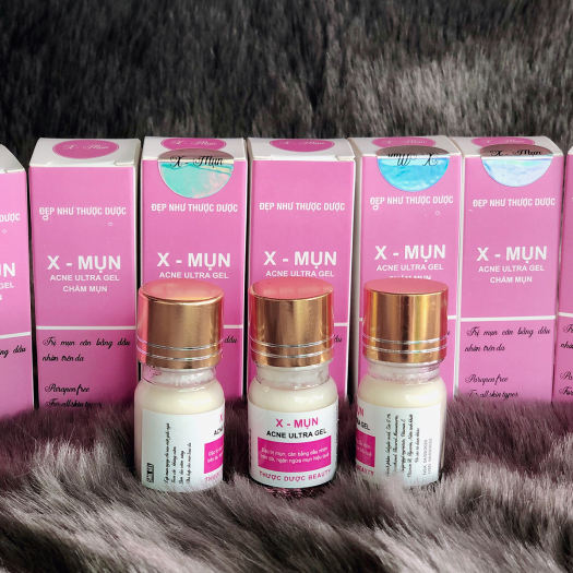 Chấm mụn X-MỤN, mụn trên trán, mụn dưới cằm, mụn trên má, mụn mặt