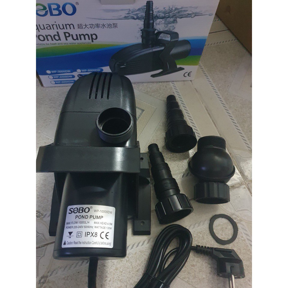 Máy bơm nước đẩy sobo wp-10000dw - bơm cho hồ cá koi