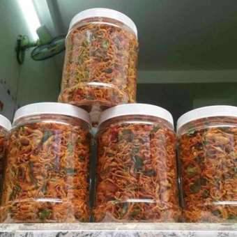 Giá sốc] Khô gà lá chanh nhà làm(1kg)(có bán nửa kg