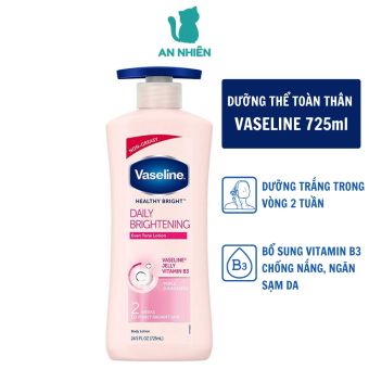 Sữa dưỡng thể trắng da toàn thân Vaseline Daily Lightening 725ml
