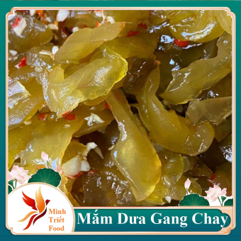 Mắm Dưa Gang (Dưa Mắm) ướp gia vị và không có chứa hàn the- làm từ dưa gang non giòn rất vừa ăn- Đặc Sản Minh Triết