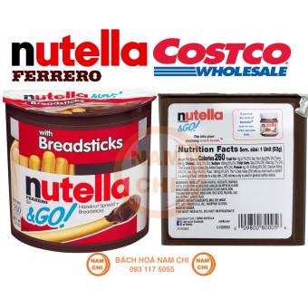 Bánh Que Chấm Nutella Socola Hạt Dẻ 52g - Hàng Mỹ