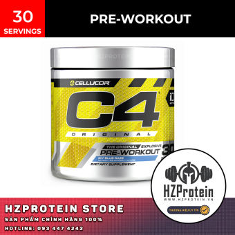 PRE-WORKOUT CELLUCOR C4 ORIGINAL - Tăng Sức Mạnh Sức Bền Tập Trung Tỉnh Táo Khi Tập Luyện (30 lần dùng)