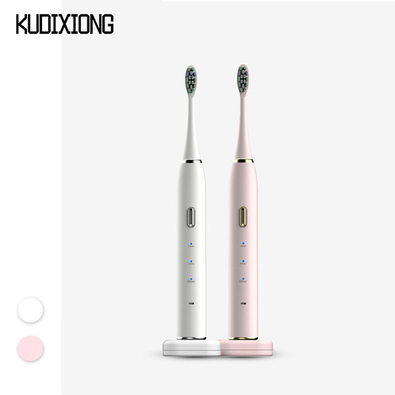 Kudixiong bàn chải đánh răng điện cảm ứng sạc dành cho người lớn thông minh bàn chải đánh răng điện