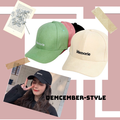 Nón kết chữ memori nam nữ phong cách Hàn Quốc Demcember-style MEMORI