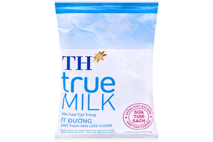 Sữa tươi tiệt trùng TH True Milk - Bịch 220ml