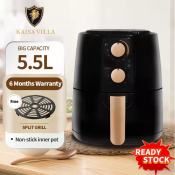 Kaisa Villa Air fryer 5.5L 6.5L 4.5L 4L air fryer electric Fryer oil free non stick frying pan air fryer air fryer french fries air fryer fried chicken air fryer kitchen air fryer home air fryer air fryer A4