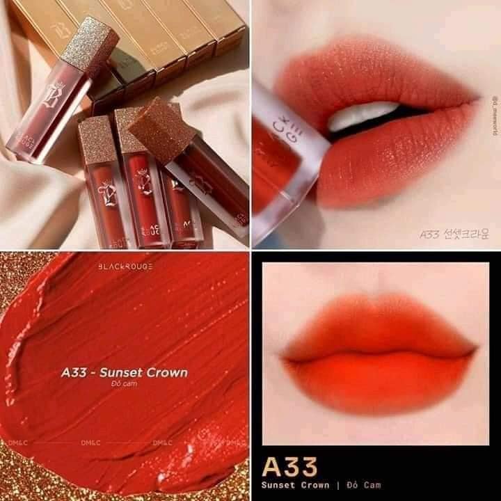 Son kem black rouge a33 đỏ cam