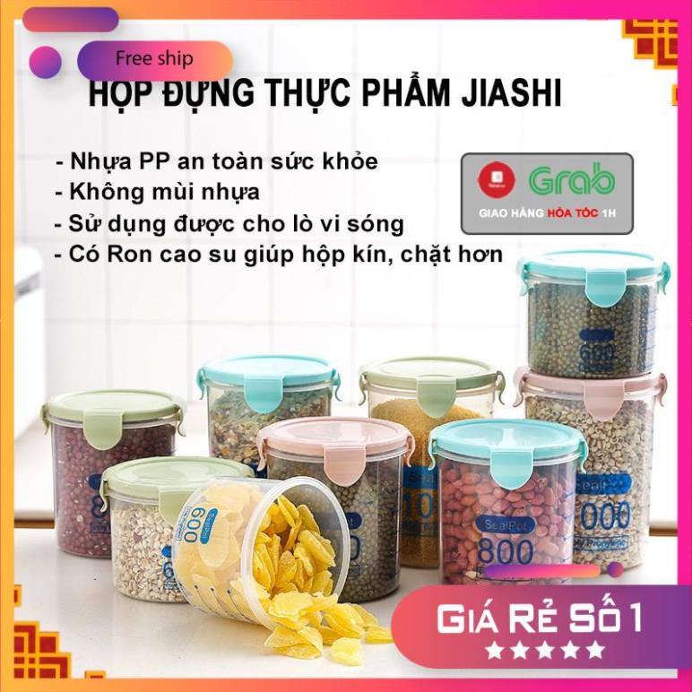 Set 3 hộp tròn đựng thực phẩm, có vạch chia định mức, 600ml, 800ml, 1000ml, hộp nhựa PP An toàn sức khỏe .
