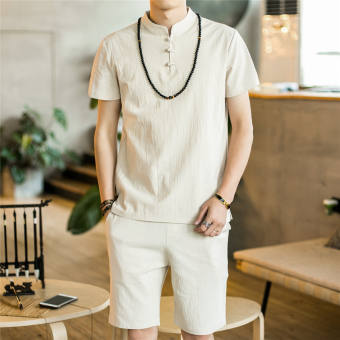 Bộ đũi tay ngắn, ĐŨI TỰ NHIÊN dày dặn, mềm thoáng, thấm hút mồ hôi... rất phù hợp: Đi biển, Giao lưu, Dạo phố, Mặc nhà quá OK. Bộ ngắn 3 cúc vải