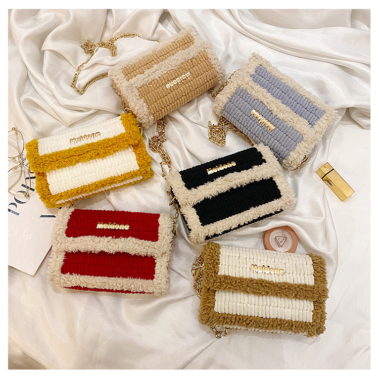 [Có video hướng dẫn] Túi tự đan len phối màu, set nguyên liệu đan DIY túi túi thư, túi đeo chéo,bộ đan túi len