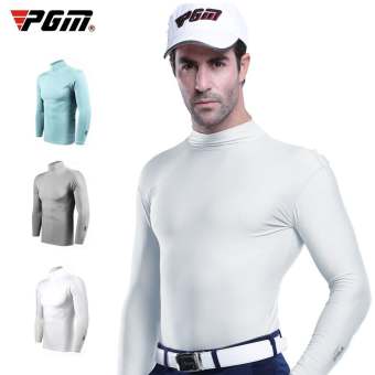 Pgm nam áo Golf chống nắng đồ lót áo thun mềm chống UV thoáng khí vải lụa lạnh làm mát dài tay yf202jh