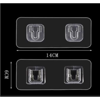 Bộ 2 Miếng dán chữ U dùng cho kệ dán tường Treo Đồ Đa Năng 6x14