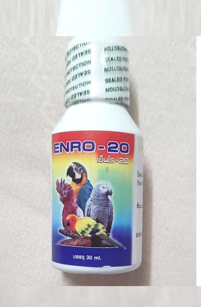 1 lọ enro 20 cho chim, vẹt, thú cưng, yến phụng