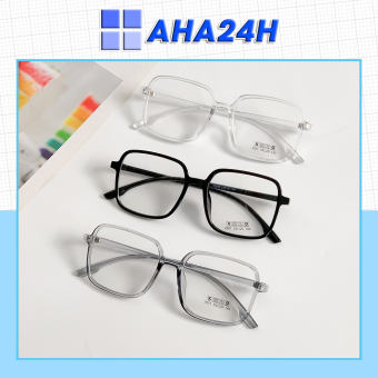 Mắt kính giả cận đẹp thời trang nam nữ giá rẻ gọng nhựa vuông AH1583