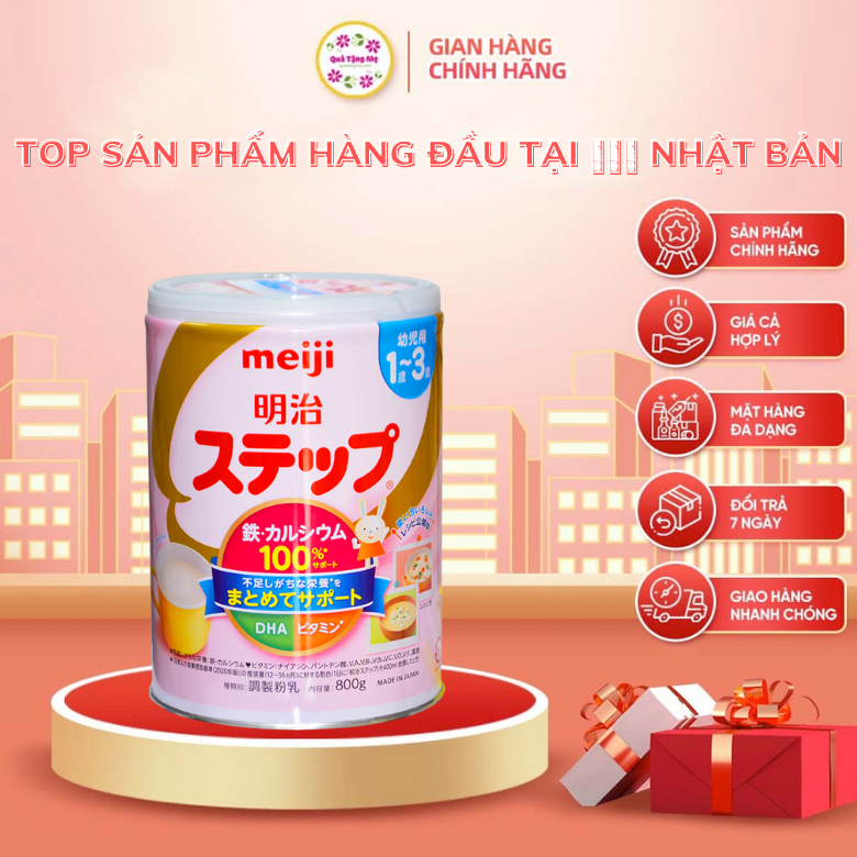 Sữa bột công thức meiji hohoemi milk cho bé 1 đến 3 tháng tuổi - Nhập khẩu Nhật