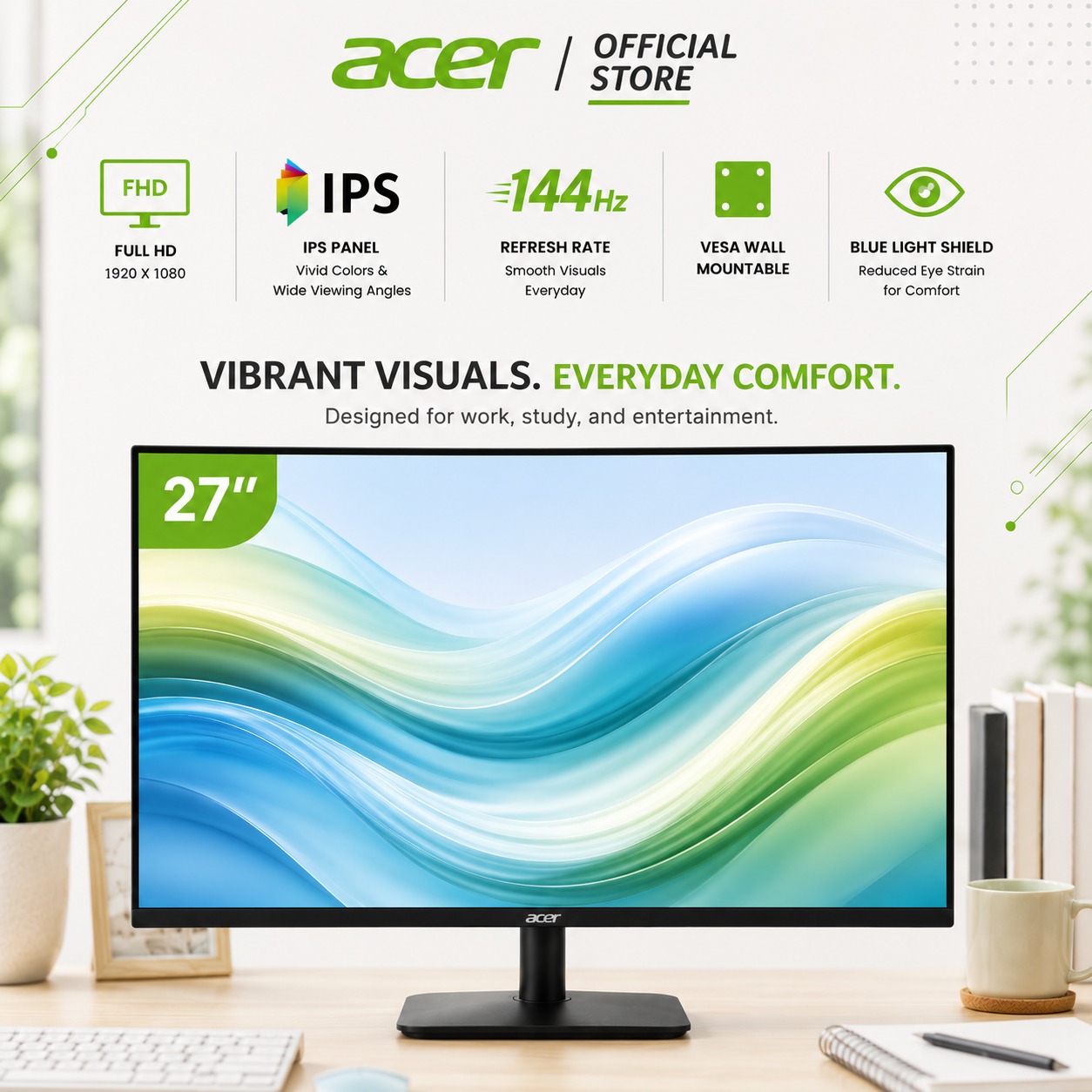 New 300Hz Refresh Rate] Acer Nitro VG250Q F 24.5-Inch FHD IPS