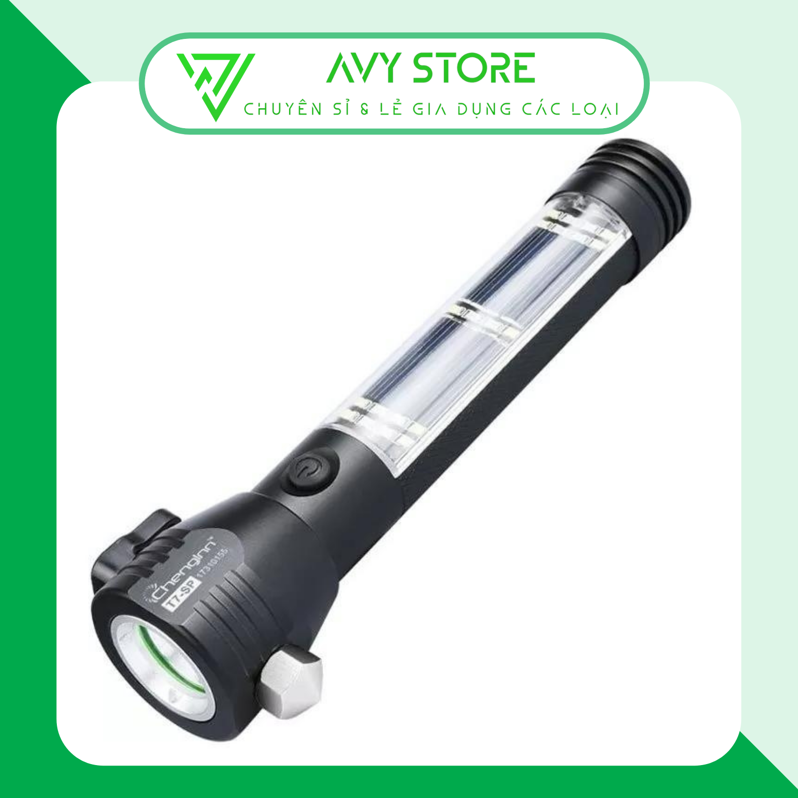 Đèn pin siêu sáng power flashlight chống nước đa năng - 11 chức năng tiện lợi cao cấp