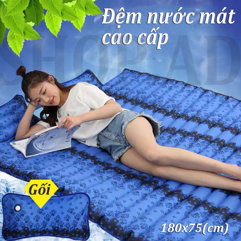 ĐỆM NƯỚC MÁT DÀI 180*75 CM, NỆM NƯỚC, ĐỆM NƯỚC MÁT MÙA HÈ