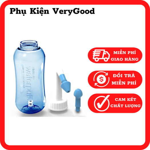 Bình rửa mũi Waterpulse YT-300, bình vệ sinh mũi cho bé và người lớn, ngăn ngừa viêm xoang, dụng cụ rửa mũi an toàn