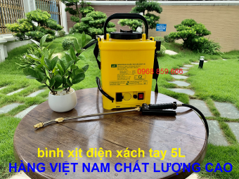 Bình phun xịt điện BMC 5L hàng chính hãng ,bình xịt điện 5 lít BMC đeo vai
