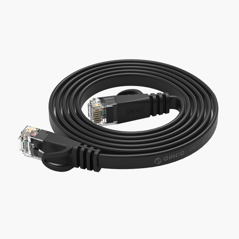 Cáp mạng dây dẹp bấm sẵn orico dài 10m pug-c6b-100-bk
