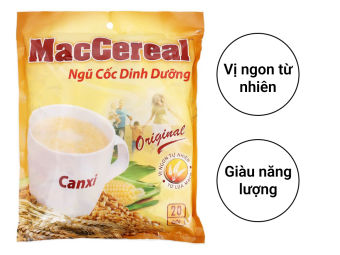 Ngũ cốc dinh dưỡng MacCereal bịch 560g (20 gói)  thơm ngon dễ uống, Bột Ngũ Cốc Dinh Dưỡng Ngũ Cốc Ăn Sáng;