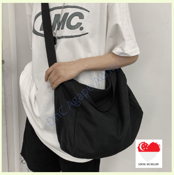 Canvas sling cheap bag singapore