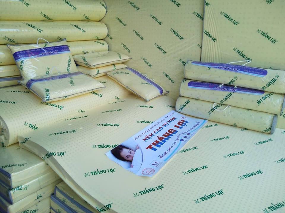 [HCM]NỆM SIZE 1m6x2mx15cm cao su non thắng lợi 100% Hàng Chính Hãng