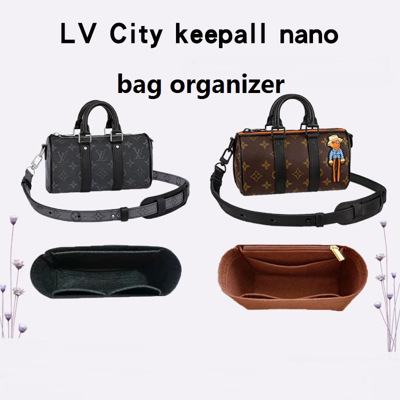 【Soft andLight】Bag Organizer Insert For L V City Keepall 25 Nano XS  Organiser Divider Shaper Protector Compartment Inner Lining