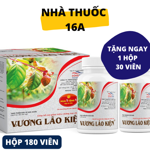 VƯƠNG LÃO KIỆN - MIỄN PHÍ VẬN CHUYỂN - HỖ TRỢ CHO NGƯỜI RUN TAY CHÂN, RUN DO PARKINSON - HỘP 30 VIÊN